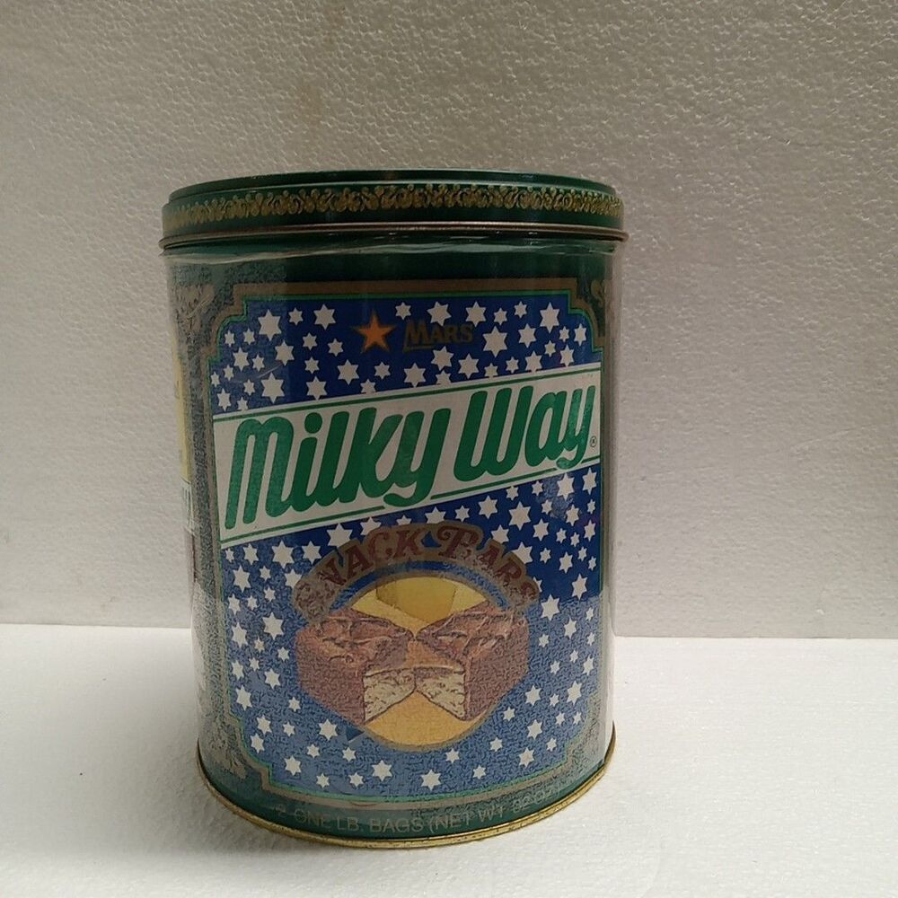 Milky Way Snack Size Bars Collectible Chocolate Candy Tin
